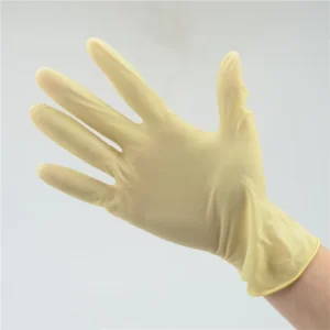 Latex Gloves with Rough Fingertips for Anti Static and Powder Free Rubber Food Grade Gloves that are Durable and Slip Resistant