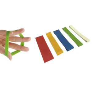 Latex Hand Exercise Loop Band Stretched Finger Resistance Tool