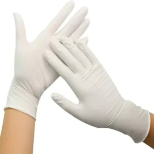Latex Powdered Medical Examination Gloves Latex Disposable Gloves Latex Gloves Medical Powder Free White
