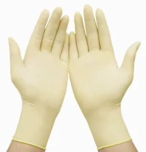 Latex examination gloves disposable medical gloves powdered and non powdered