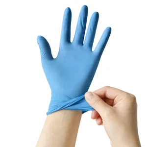 Latex free Nitrile Gloves Medical Examination Dentist Waterproof 3mil Powder Free Ice Blue Disposable Nitrile Gloves for Doctor