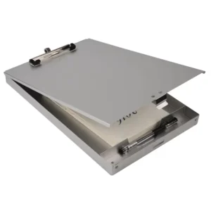 Legal File Size Nursing Foldable Metal Aluminum Medical Clipboard with Storage Tray