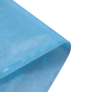 Light Blue Laminated Non woven Fabric Polypropylene Laminated Non woven Fabric Waterproof Surgical Gown and Bed Sheet