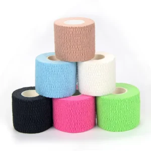 Light Elastic Adhesive Bandage Breathable Self Adherent Wrap for Athletic Fixed Ankle Knee Wrist