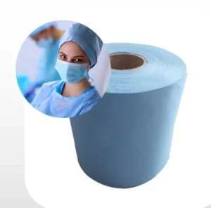 Light Weight 100% Pp Spunbond Antibacterial Nonwoven Fabric Roll Medical Disposable Medical Material For Bouffant Cap