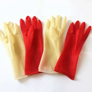 Lightweight Latex Gloves for Kitchen and Cleaning Disposable Waterproof Durable Rubber Gloves for Chores Dishwashing Car Wash