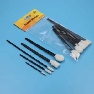Lint Free Black Handle Open cell Sponge Detailing Swab Kit Precision Cleaning Foam Tip Swab Kit Car Cleaning Swab