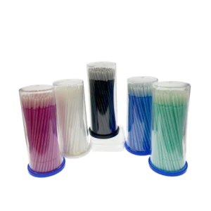 Lint Free Disposable Bendable Long Microfiber Applicators Long Head Tip Micro Brush Cotton Swabs