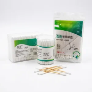 Lint Free Disposable Cotton Swabs High Precision Cleaning Buds for Laboratory and Technical Use