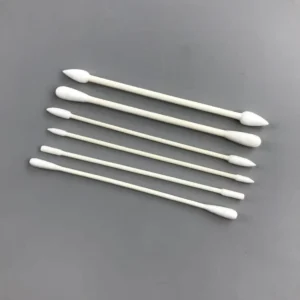 Lint Free Double End Round Qtip Cleanroom Paper Stick Cotton Swab