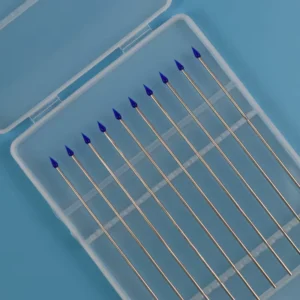 Lint Free Stainless Steel Handle Mini Pointed Gel Sticky Silicon High Adhesive Swab for SMT Cleaning