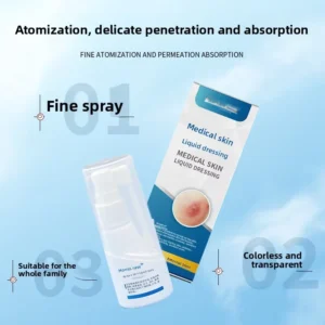 Liquid Dressing 30ml Transparent Skin Wound Protection Spray Antibacterial Action Class II Medical Device 3-Year Shelf Life