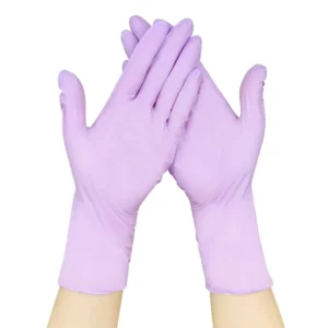 Long Cuff Nitrile Gloves Lilac Waterproof Non slip Disposable 4mil Powder Free 12 Inches Nitrile Gloves for Food Processing
