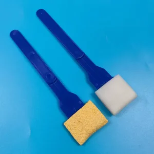 Long PP Stick Rectangular Polyurethane Foam Tip Swab Environmental Testing Swab Surface Sampling Swab with Detachable Head