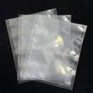 Low MOQ Disposable Heat Seal Transparent Moisture Proof PA PE Vacuum Sealer Custom Plastic Bag for Sugar Sushi Pizza Storage