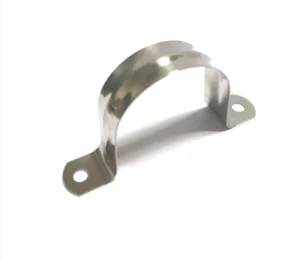 M5 100 U Bracket Steel Saddle Hose Pipe Clamp with Zinc Finish Tube Strap for Fixing Rubber Cushion Rigid Pipe