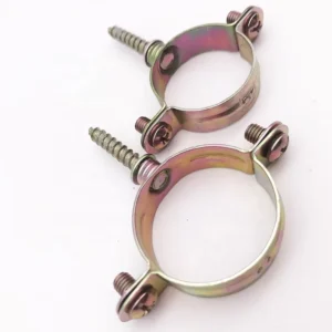 M7 Double Pipe Hanger with EPDM Rubber Unlined for Galvanized Steel Zinc Plated Two Screw Double Pipe Clamps