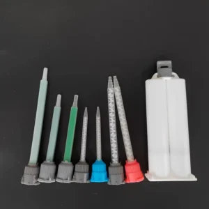 MB05 16 MB05 24 1×1 Dual Syringe Disposable Static Mixing Tips 50ML Square Mixing Nozzle Epoxy 2 Part Mixing Nozzle for J B Weld