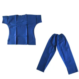 MDR CE Certified Biodegradable Disposable Clothing Nonwoven SMS Anti Static Protection Medical Scrub Suits Top & Pants