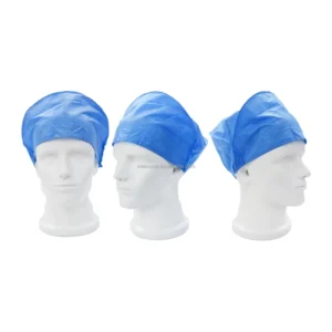 Machine-Made Disposable Non-Sterile Class I Doctor Caps CE Certified Blue Elastic Rubber Medical Covers for Doctors’ Use Sizes