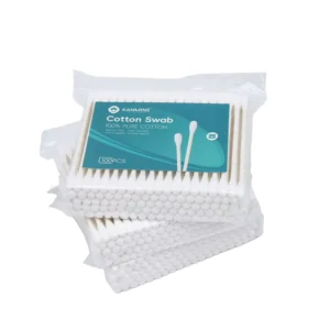 Made in China Thailand Options Cotton Bud 100pcs Paper Stick Cotton Swab with pp Bag