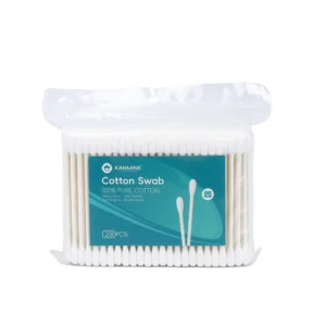 Made in China Thailand Options Round Pointed Tip Cotton Bud 200pcs Paper Stick Cotton Swab with PP Bag