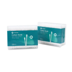 Makeup Remove Ear Clean Double Pointed Tip Cotton Bud 200pcs Paper Stick Cotton Swab with square Box