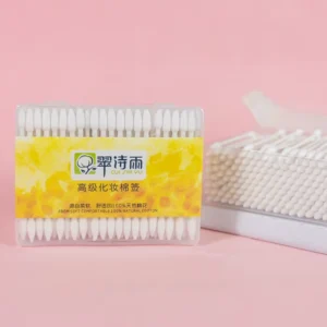 Makeup Remover Paper Cotton Swabs Double Pointed Heads Ear Clean Paper Stick Cotton Buds