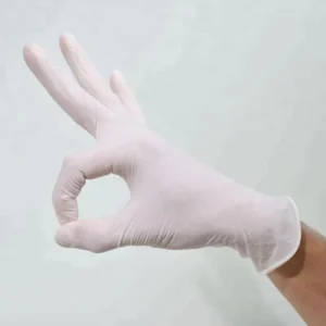 Malaysia Factory Disposable Medical Latex Gloves Powder Free Non Sterile White Latex Exam Gloves with CE and ISO