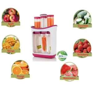 Manual Baby Food Dispenser Bags Homemade Baby Food Pouch Filling Station for Puree for Toddlers Reusable PP