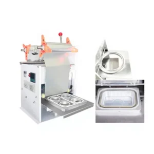 Manual Cup Sealing Machine 2 Station 4 Cups Tray Lid Sealer for Bubble Tea Takeaway Food Plastic Container