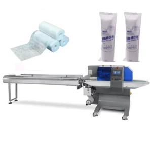 Manual Semi Automatic Pillow Rotary Flow Sterile Crepe Medical Gauze Bandage Pack Machine for Swab Pad Roll Square