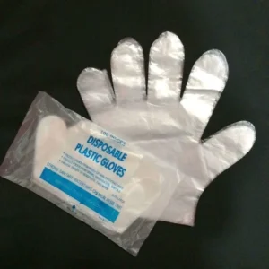 Manufacture Disposable Gloves 100pcs bag Kitchen Restaurant Food Grade PE Plastic Disposable Hand Gloves