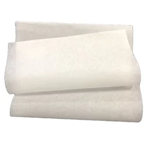 Manufacture Ecofriendly Recycled Cotton Easy to Tear Away PET Tape Base Medium Weight Chemical Bond Nonwoven Fabric Plain Style