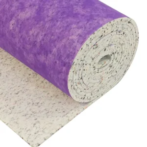 Manufactured Quality Feel Hard Wearing 12mm Thick PU Carpet Underlay 15 Square Meter Rolls