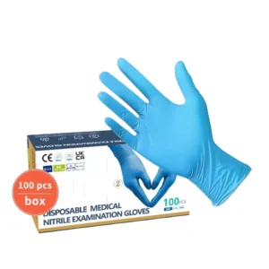 Manufacturer Blue Elasticity Ntrile Gloves Powder Free Abrasion resistant Farming Disposable Ntrile Gloves
