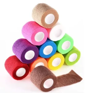 Manufacturer Cohesive Flexible Bulk Cohesive Bandage Wraps Sport Stretch Tape