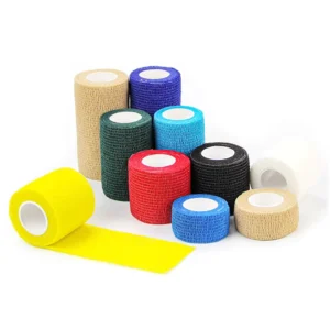 Manufacturer Colorful 5 Cm 7.5 Cm 10Cm Elastic Printed Self Adhesive Veterinary Self Cohesive Bandage Latex Flexible Wrap