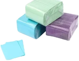 Manufacturer Colorful Patient Dental Bib Disposable Bed Pads Waterproof Dental Bibs for Good Wwater Absorption