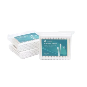 Manufacturer Cotton Bud 100pcs Paper Stick Cotton Swab with PP Bag
