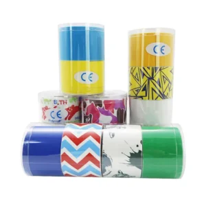 Manufacturer Custom Printed Pre Wrap Physio Athletic Bandage Sports Self Adhesive Muscle Kinesiology Tape