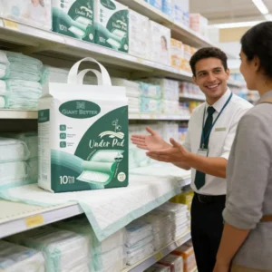 Manufacturer Direct Sale Customized XL Size Disposable Adult Incontinence Under Pads Thick Cotton Printed Feature SAP From Japan