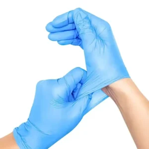 Manufacturer Disposable Powder Free Nitrile Gloves With Comfort Grip Thick All Seasons Summer Winter Spring