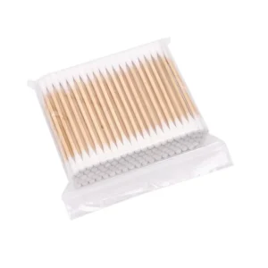 Manufacturer Eco-Friendly 3-Inch Dual Tips Double-Ended Bamboo Cotton Swabs Multi-Purpose