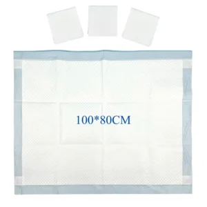 Manufacturer Elderly Urine Pad Disposable Underpads 100*80 Waterproof Bed Pads With PE Film Nursing Pad