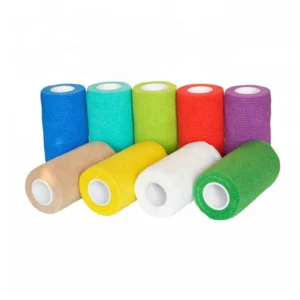 Manufacturer Free Sample Cohesive Wrap Horse Supply Flexible Elastic Vet Wrap Hoof Cohesive Tape Bandage