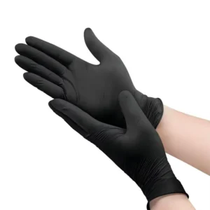 Manufacturer High Quality Household Pure Colored Black Nitrile Disposable Gloves Powder Free