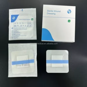 Manufacturer Medical Postoperative Self adhesive Transparent Wound Dressing Wound Plaster With Absorbent Pad