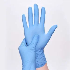 Manufacturer Powder Free Nitrile Medical Exam Gloves Disposable Waterproof Light Blue Soft Nitrile Gloves Box of 100