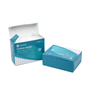Manufacturer Price 100% Pure Organic Pointed Round Tip Cotton Bud 200pcs Paper Stick Cotton Swab with New Paper Box